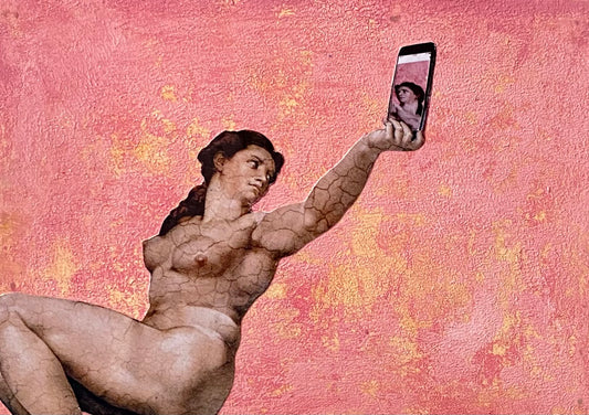 Greetings from Italy©, Eva's selfie, Collage