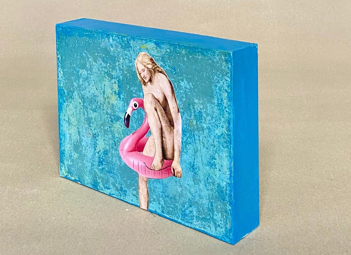 Greetings from Italy©, Fanciulla al bagno, Collage